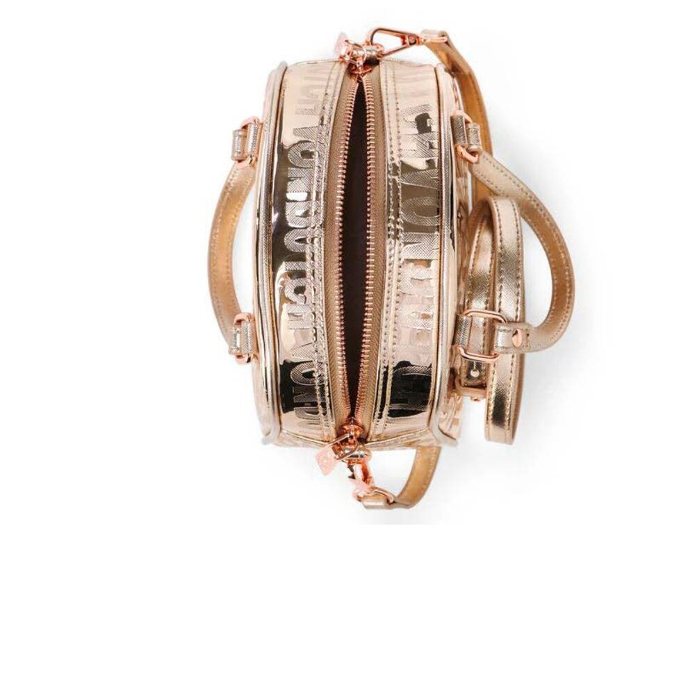 VON DUTCH Rose Gold Reflective Bowling Bag - Picture 2 of 4